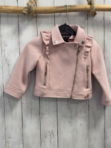   Jacke  Gr. 104  rosa silber Reißverschlüsse 
