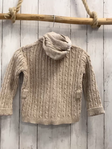 esprit Strickjacke Gr. 104  beige weiß meliert