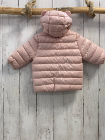 neu Benetton  Winterjacke  Gr. 62  rosa Kapuze mit Ohren 