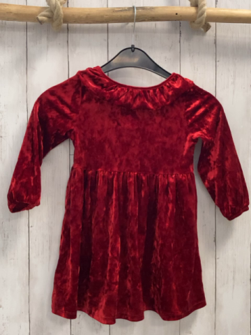 H&M  Kleid  Gr. 98  rot Samt 
