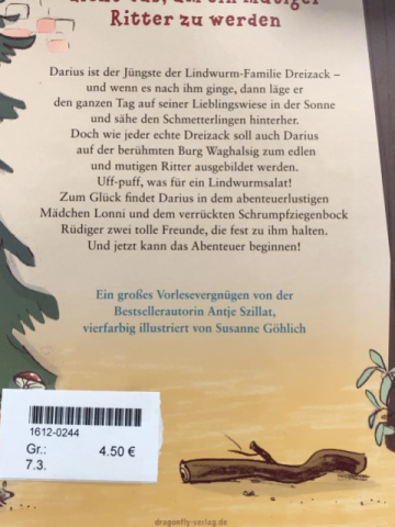  Buch Darius Dreizack: Ritterspiele auf Burg Waghalsig 