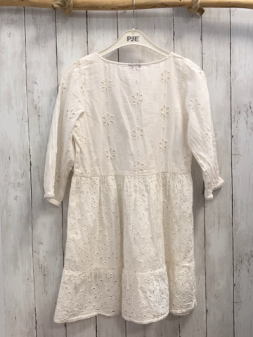   Kleid  Gr. 152  weiß Lochstickerei 