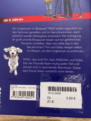  Buch TKKG Junior