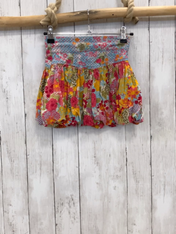 Pampolina  Rock Gr. 116  pink mis hellblau oliv Blumen Feinkord 