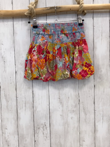 Pampolina  Rock Gr. 116  pink mis hellblau oliv Blumen Feinkord 