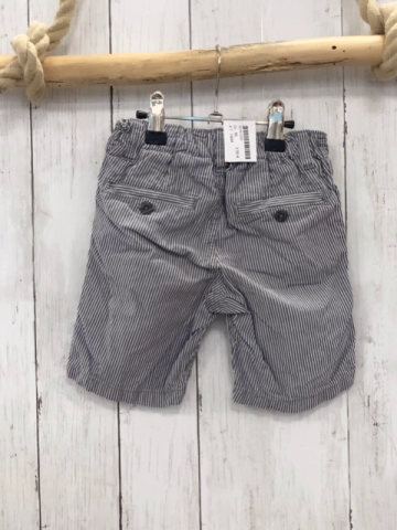 H&M  Shorts  Gr. 86  grau weiße Streifen Bund verstellbar 