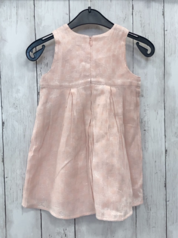 Benetton  Kleid  Gr. 80  rosa mit silber Glitzerfäden 