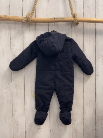 Steiff Winteroverall + Schühchen  Gr. 62  blau Kapuze 