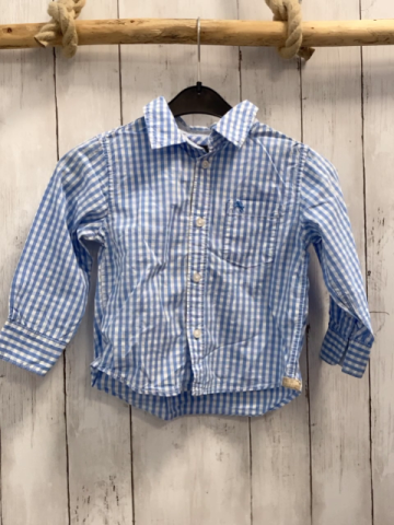 H&M Hemd Gr. 98  blau weiß kariert