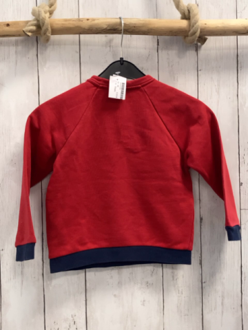 Obaibi Pullover Gr. 98  rot Buchstaben Tiere