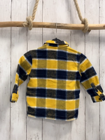   Hemd  Gr. 98  gelbl blau weiß hellgrau kariert 