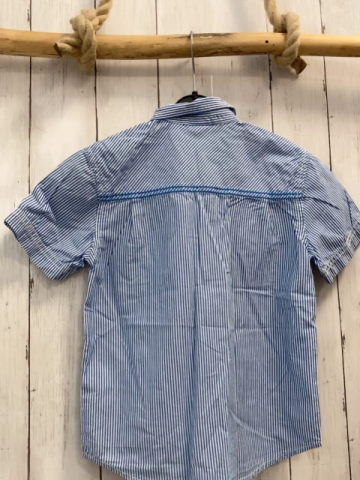 S´Oliver  Sommerhemd  Gr. 116  hellblau weiße Streifen 