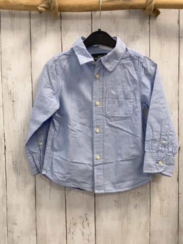 H&M Hemd Gr. 104  blau weiß gestreift
