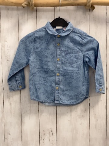 zara Hemd Gr. 98  blau Mickey Mouse