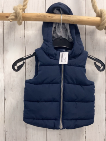 H&M  Weste  Gr. 68  blau Kapuze 