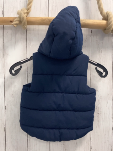 H&M  Weste  Gr. 68  blau Kapuze 