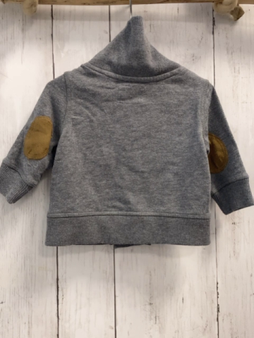 H&M Sweatjacke Gr. 62  grau großer Kragen