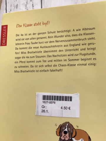  Buch Die fabelhafte Miss Braitwhistle 