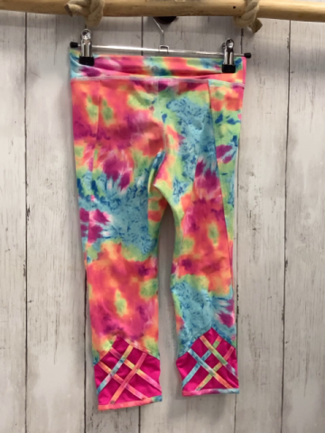 Champion  Sportleggings  Gr. 122/128  pink orange hellgrün hellblau gemustert 