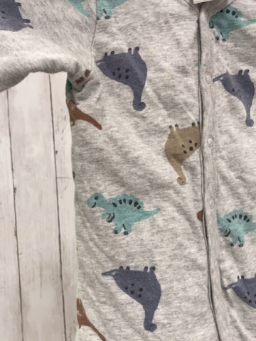 H&M  Overall Gr. 74  grau bunte Dinos 