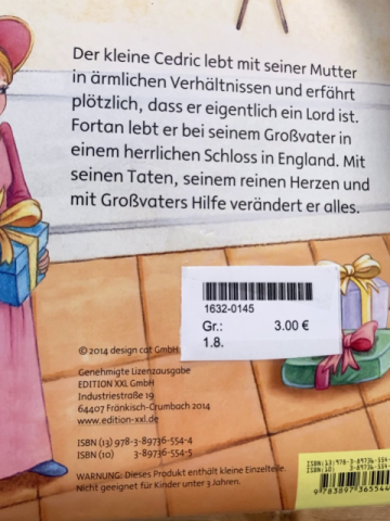   Pappbuch Puzzlebuch Der kleine Lord 