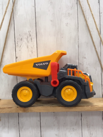 Dickie  Plastikspielzeug  orange grauer Kipper 