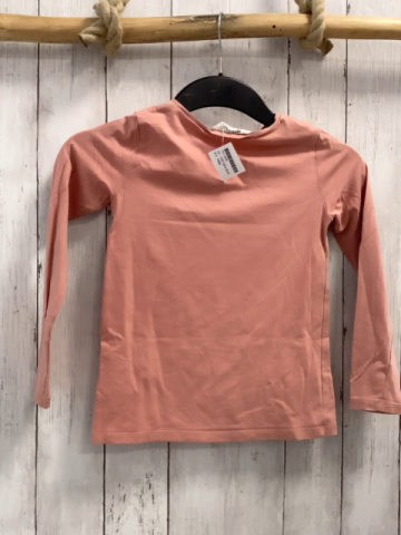 H&M Langarmshirt  Gr. 122/128  rosa grauer Tierkopf mit Schleife 