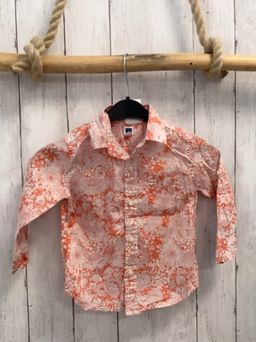 Janie & Jack  Hemd  Gr. 86  orange weiße Blumen 