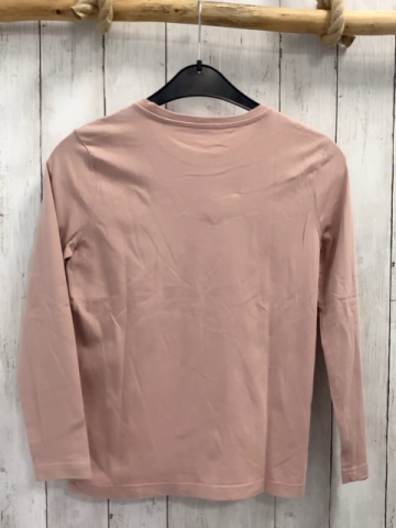 Manguun Langarmshirt  Gr. 140  altrosa silber Pailettenblitz schwarzer Tiger + schwarze Schrift 