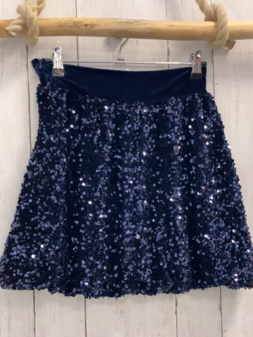 Zara  Rock Gr. 164  blau Pailetten + Samtbund 