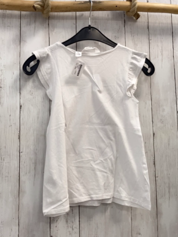 H&M T-Shirt  Gr. 134  weiß Rapunzel 