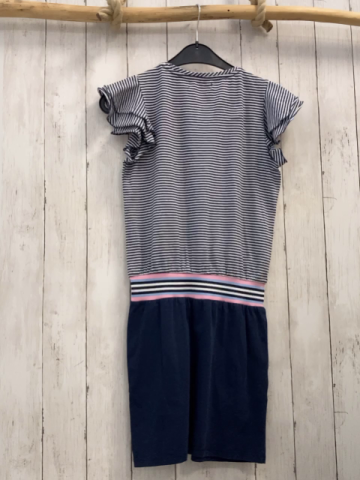 Vingino Keid  Gr. 152  blau weiß gestreiftes Oberteil pink Flamingo blauer Rock