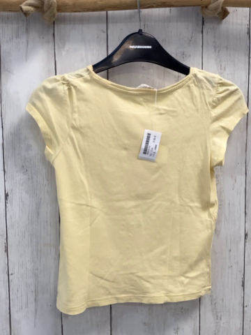 H&M  T-Shirt  Gr. 116  gelb Flamingo Schrift 