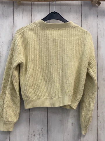 Vertbaudet  Strickjacke  Gr. 122  gelb Rippen 