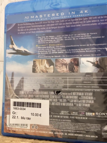 blu ray DVD After Earth