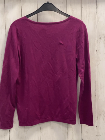 mexx Pullover Gr. M brombeere Strick Steinchen