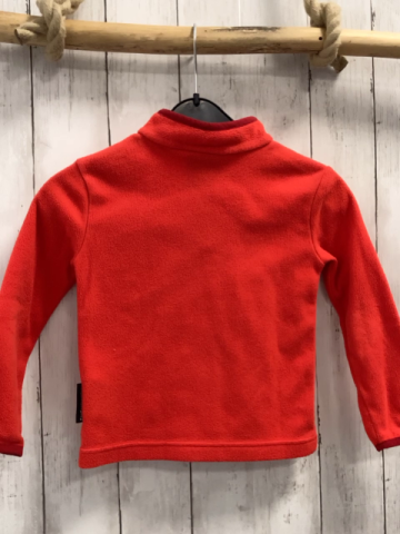 Jack Wolfskin  Pullover  Gr. 104  rot Fleece Reißverschluss 