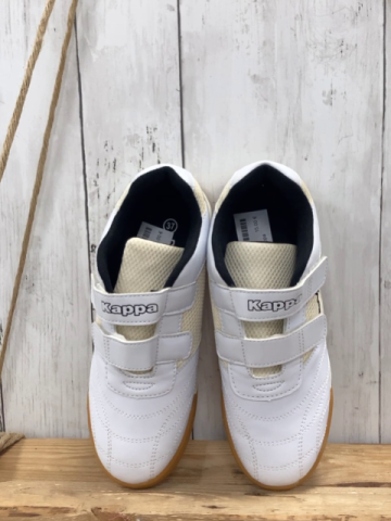 Kappa  Schuhe  Gr. 37  weiß creme schwarzer Bund + schwarzes Label 
