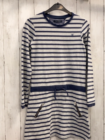 Marc O´ Polo  Kleid  Gr. 152  grau blaue Streifen 