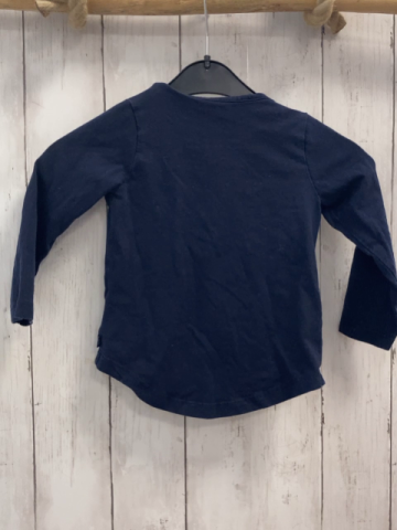 Okaidi  Langarmshirt  Gr. 86  blau Rauten 