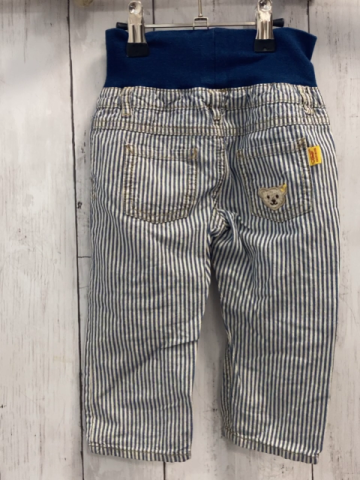 Steiff  Hose  Gr. 80  blau weiße Streifen blauer Bund 