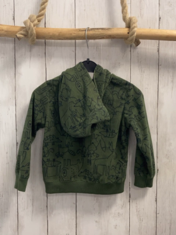 Carter´s  Fleecejacke  Gr. 92  oliv blaue Tiere Kapuze 
