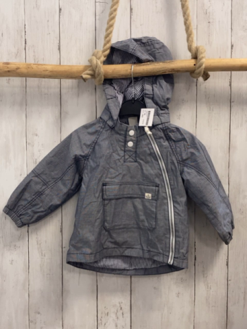 H&M Jacke  Gr. 86  grau meliert Kapuze 