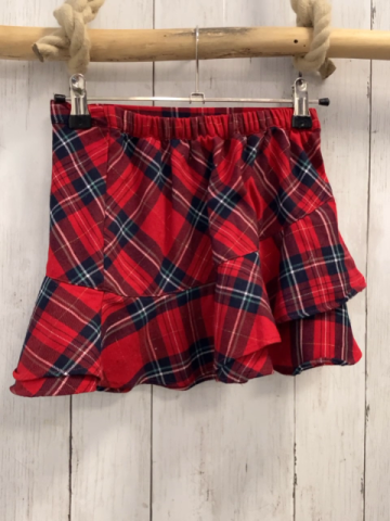 H&M  Rock Gr. 122  rot schwarz weiß grün golden kariert 