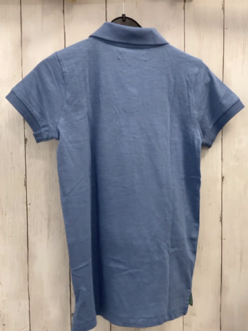 Unliocket  Poloshirt  Gr. 134/140  hellblau hellgrün graue Palmen + Vögel 