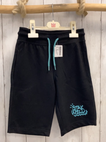 Dopodopo Shorts  Gr. 128  schwarz türkis Kordel Schrift 