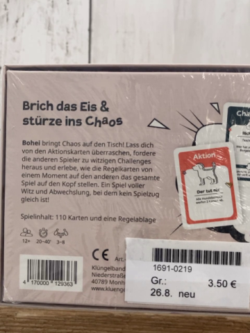 neu  Kartenspiel  Bohei 