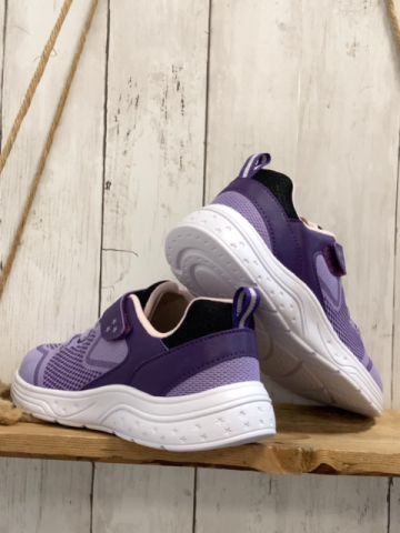 neu  Schuhe  Gr. 34  lavendel lila silber Glitzerschnürsenkel 