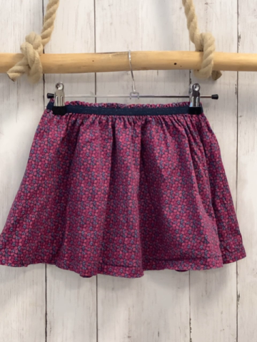 Okaidi Rock Gr. 116  pfralume altrosa grauer Tropfendruck 