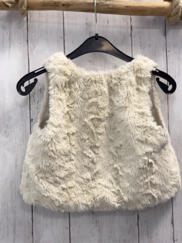 H&M  Weste  Gr. 110  weiß Fell 